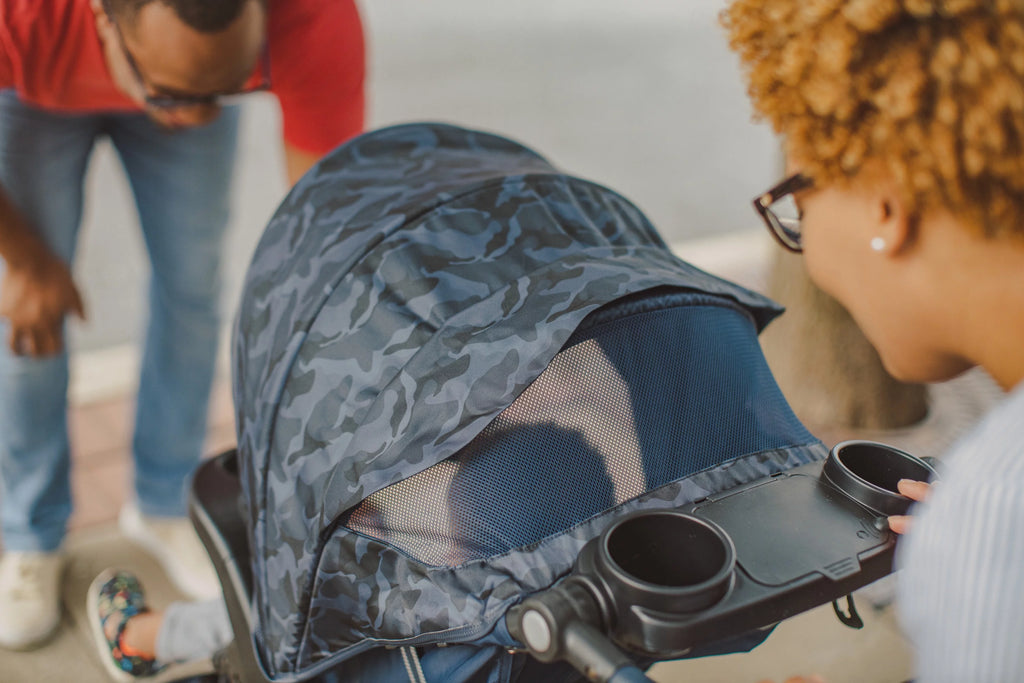 Navy Camo Travel System Stroller and Infant Car Seat R9351