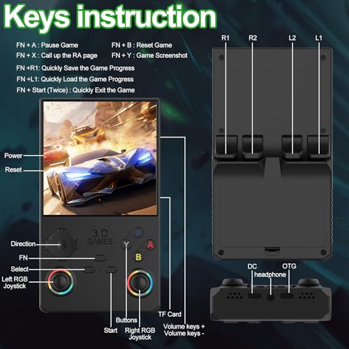Handheld Game Console 4 inch IPS Screen 256G 4000mAh N70708