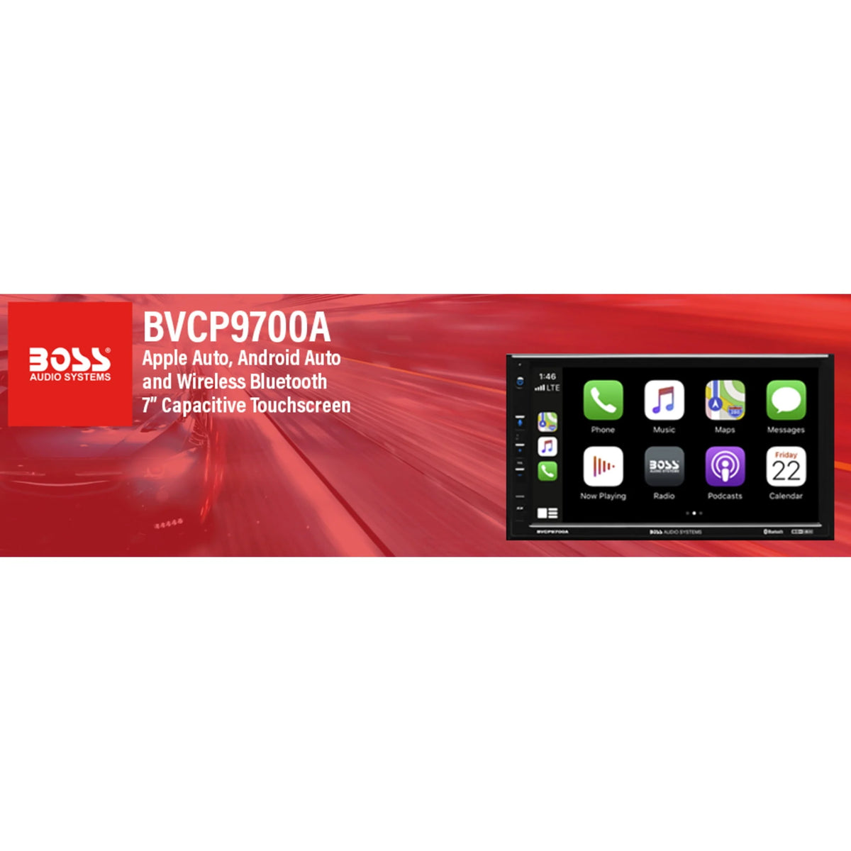 2 Din Apple CarPlay Android Auto Car Stereo System K78728