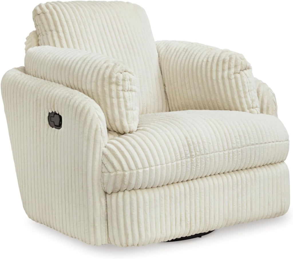 White Swivel Glider Recliner G77533