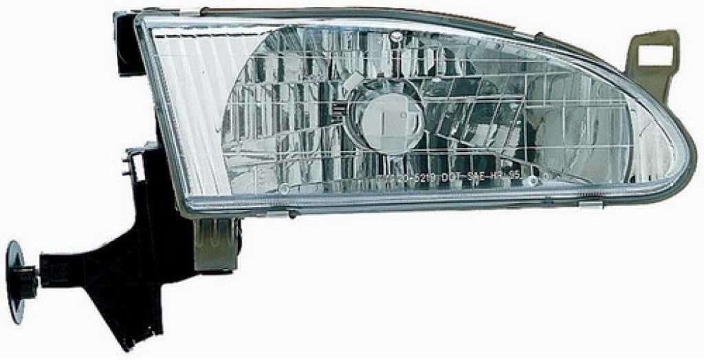 Toyota Corolla Headlight Assembly 1998 1999 2000 Driver Side with Bulbs Q7550