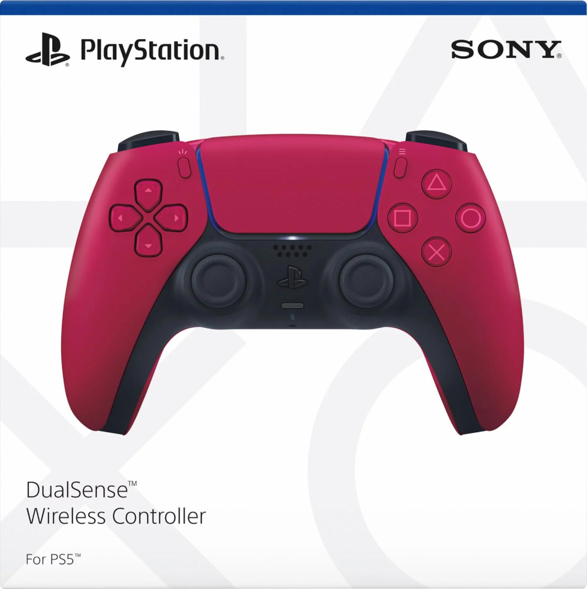 PlayStation 5 Slim Disc 2TB SSD Edition with Two Controllers White and Cosmic Red DualSense and Mytrix Hard Shell Protective Controller Case R5628