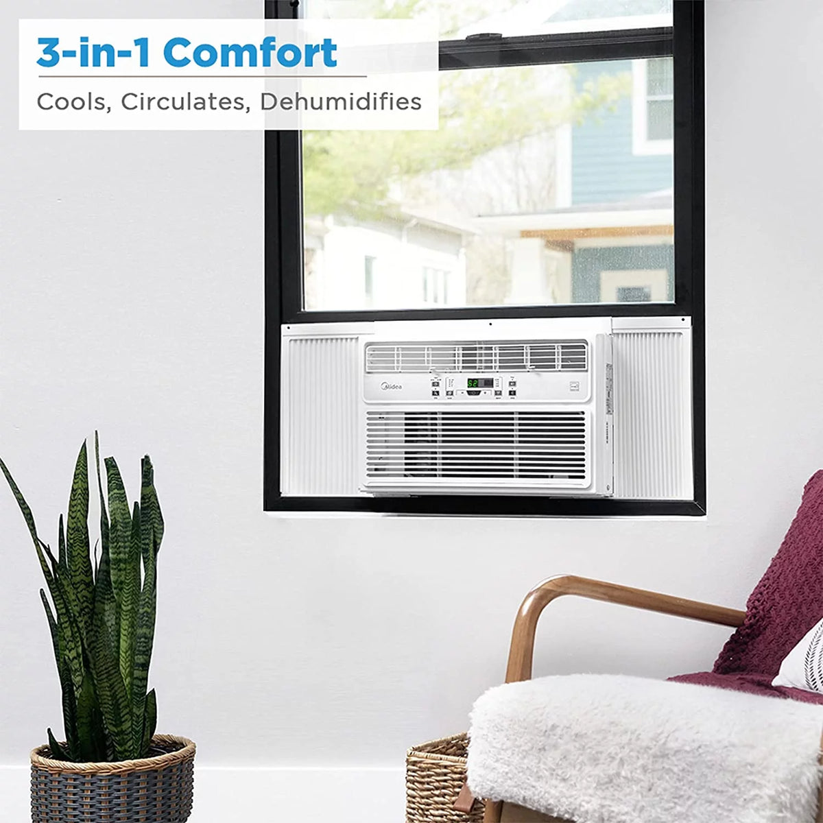 10,000 BTU White Window Air Conditioner W6890