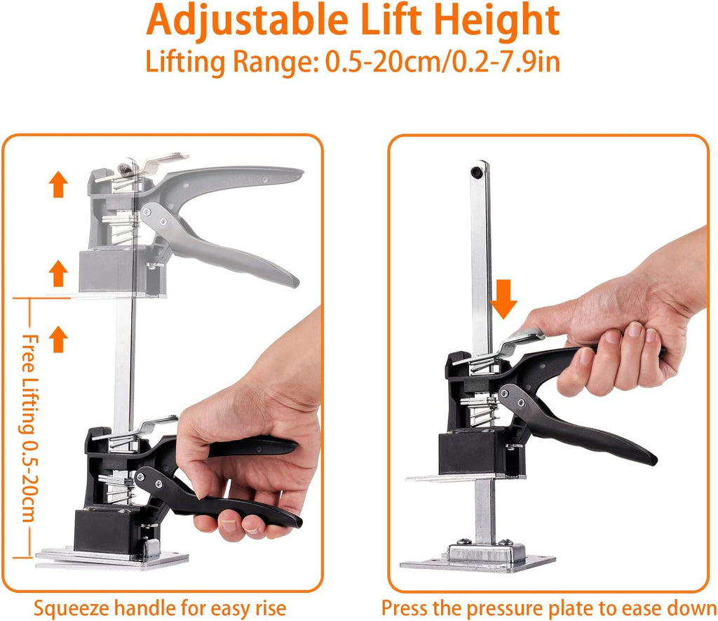 12 Inch Hand Jack Lift Tool with Spirit Level, Pack of 2 V418641