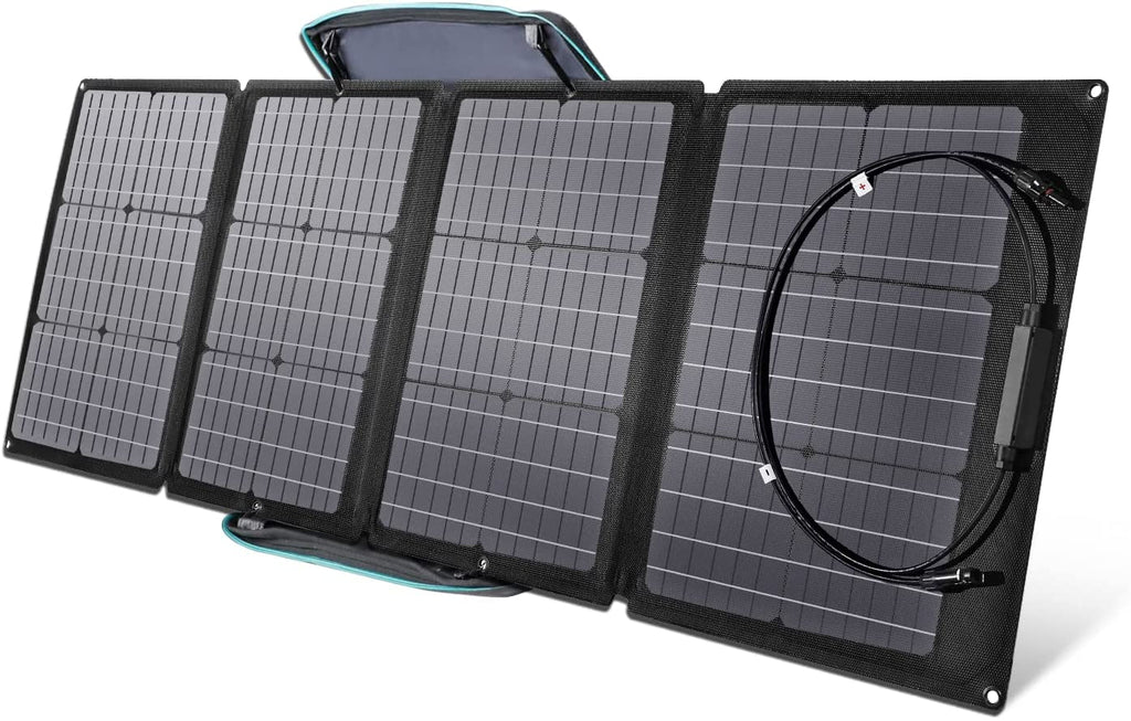 60W Portable Foldable Solar Panel with Adjustable Kickstand W448269