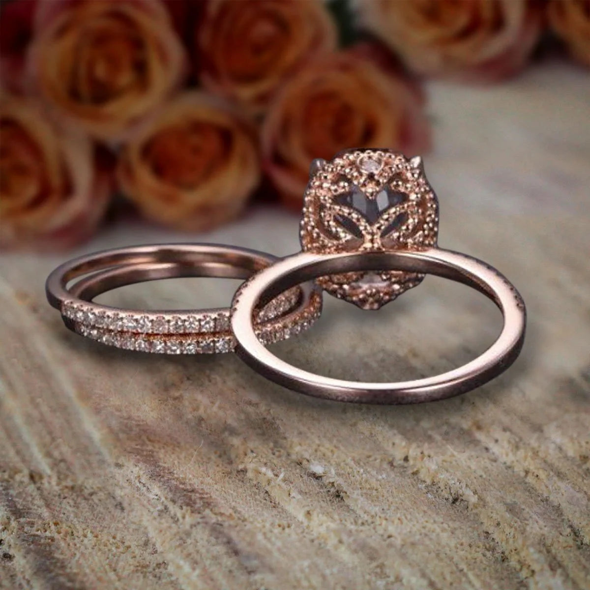 Trio Ring Set in 10k Rose Gold T61694