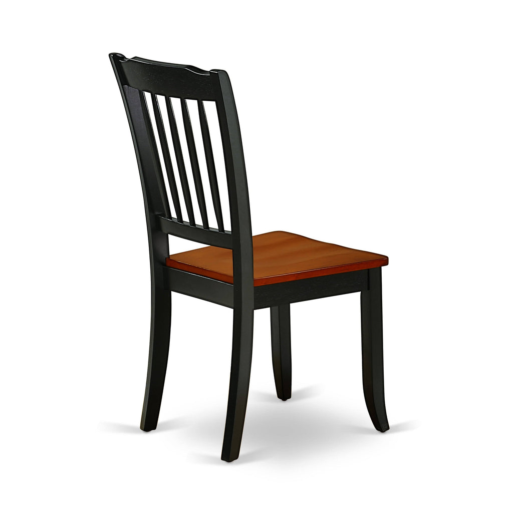5pc Kitchen Table with Two Drop Leaves and Four Wood Seat Kitchen Chairs Y455