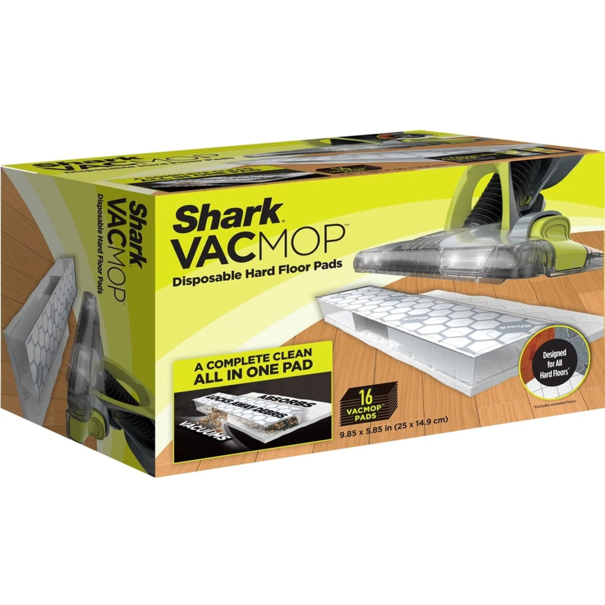 Disposable Hard Floor Vacuum and Mop Pad Refills 16 CT H497