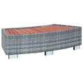 Gray Poly Rattan Spa Step L520646