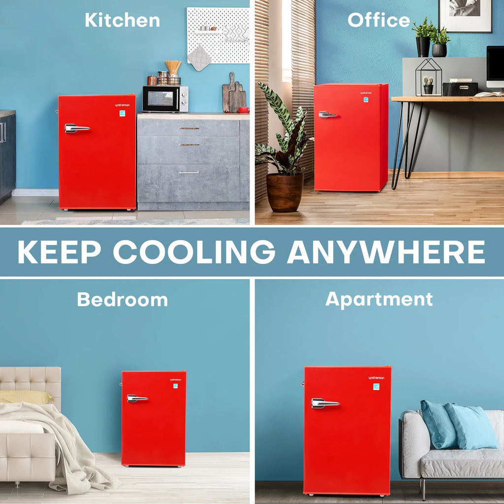4.5 Cu Ft Retro Compact Refrigerator with Freezer P29303