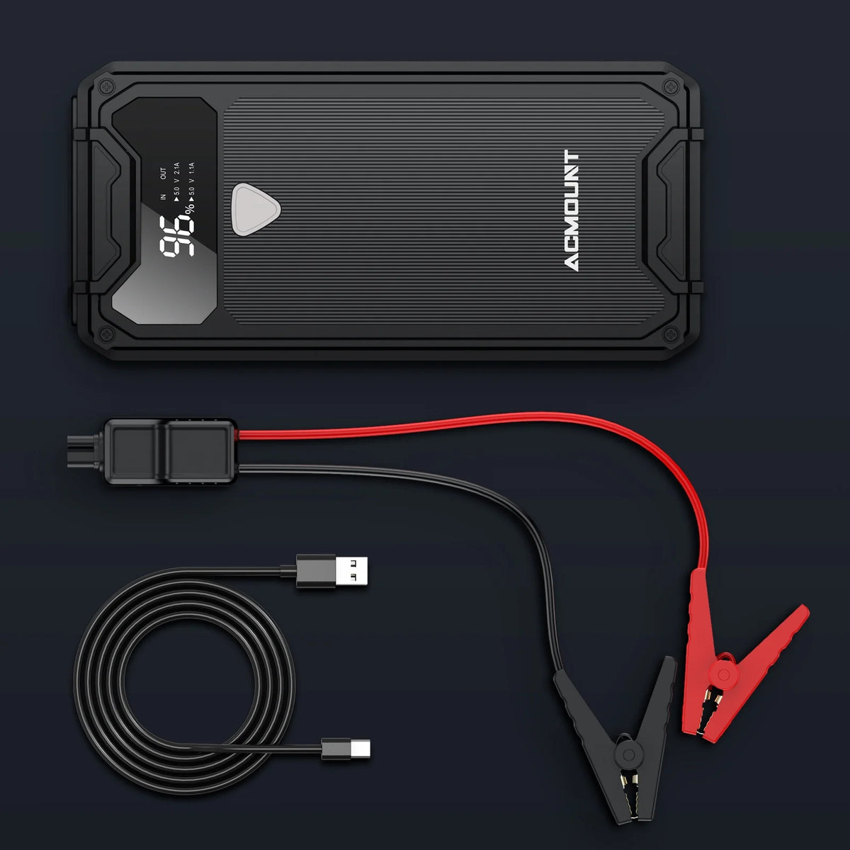 1500A Peak Portable Car Jump Starter with LED Display J9848