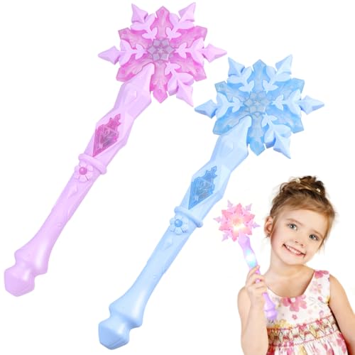 Glow Snowflake Fairy Wand with Sound, 12.59 Inch I989
