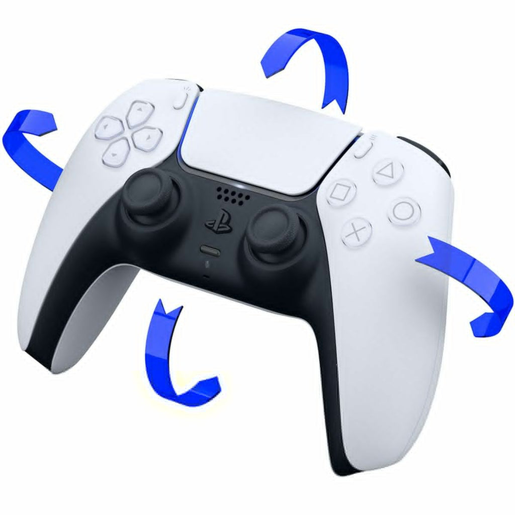 PlayStation 5 Slim Disc 2TB SSD Edition with Two Controllers White and Cosmic Red DualSense and Mytrix Hard Shell Protective Controller Case R5628