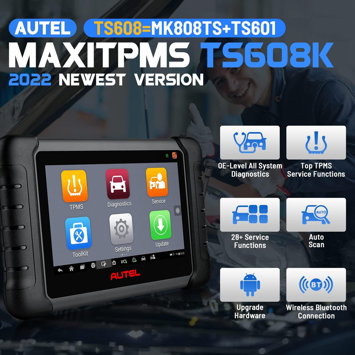 TPMS Programming Scanner with 8pcs 315MHz MX-Sensors C9261