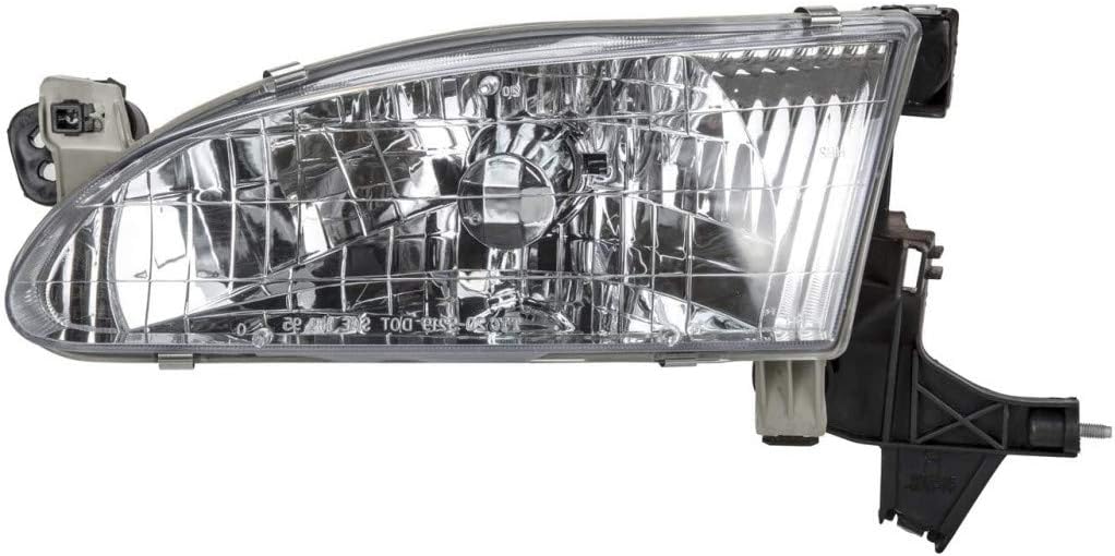 Toyota Corolla Headlight Assembly 1998 1999 2000 Driver Side with Bulbs Q7550