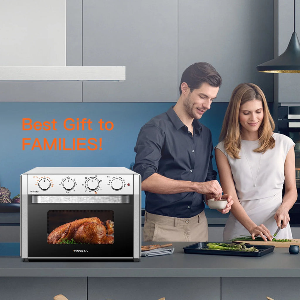 7-In-1 Air Fryer Toaster Convection Oven Combo 24 Quart T228