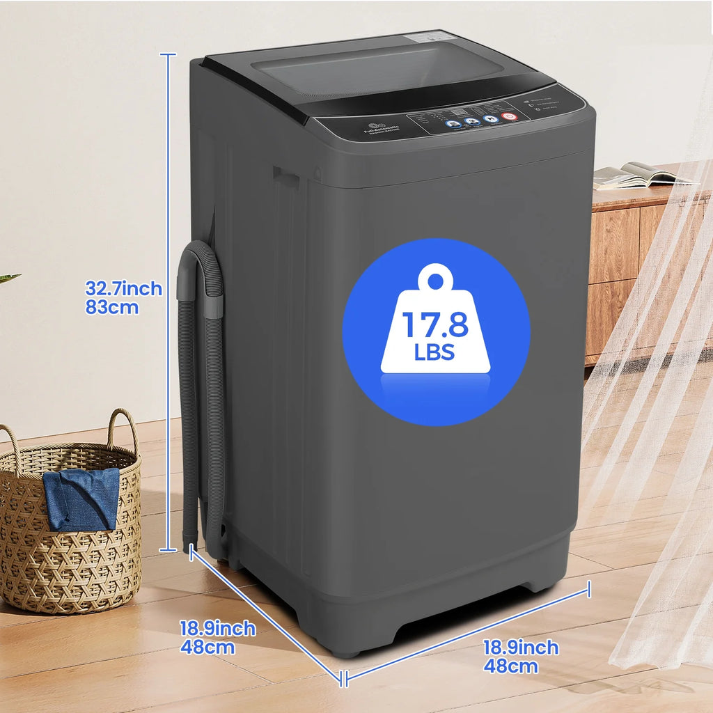17.8lb Full Automatic Washing Machine with Drain Pump A924