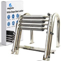 Heavy-Duty Stainless Steel Pontoon Boat Ladder with Handrails C324723