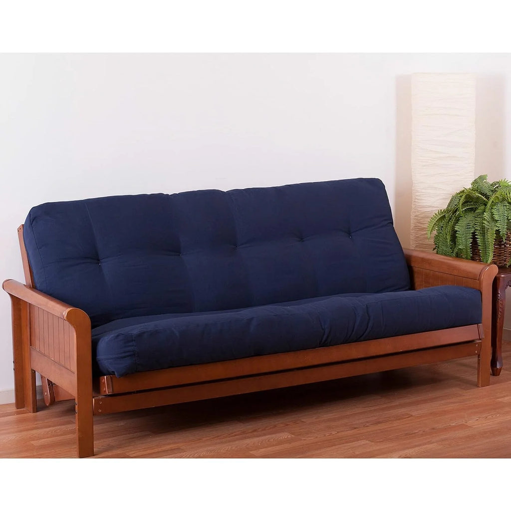 Black Full Size Twill Futon Mattress R457279