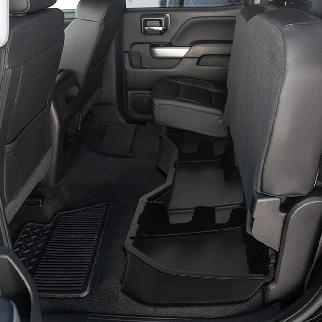 Black Under Seat Storage Box Tool Organizer Tray J4259