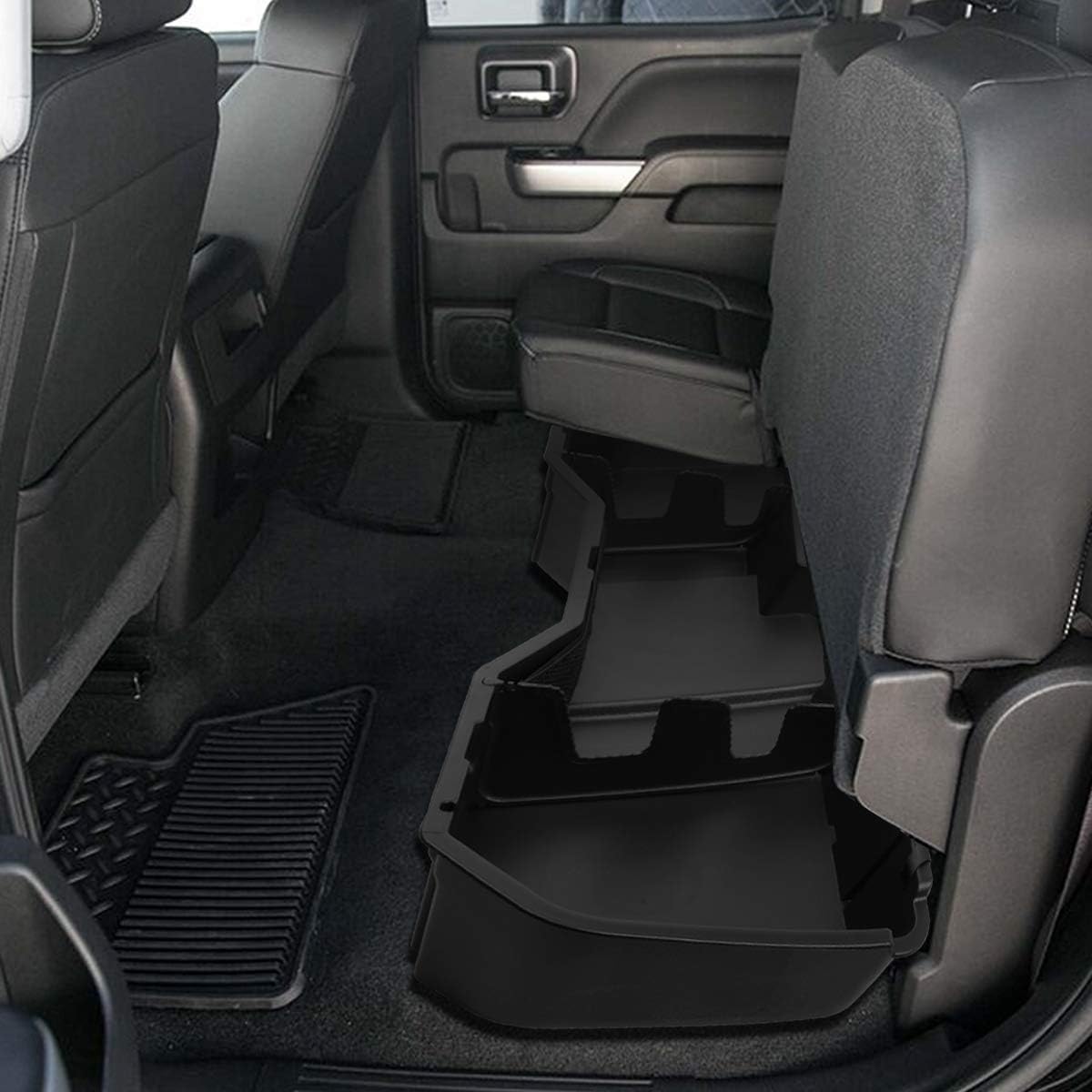 Black Under Seat Storage Box Tool Organizer Tray J4259