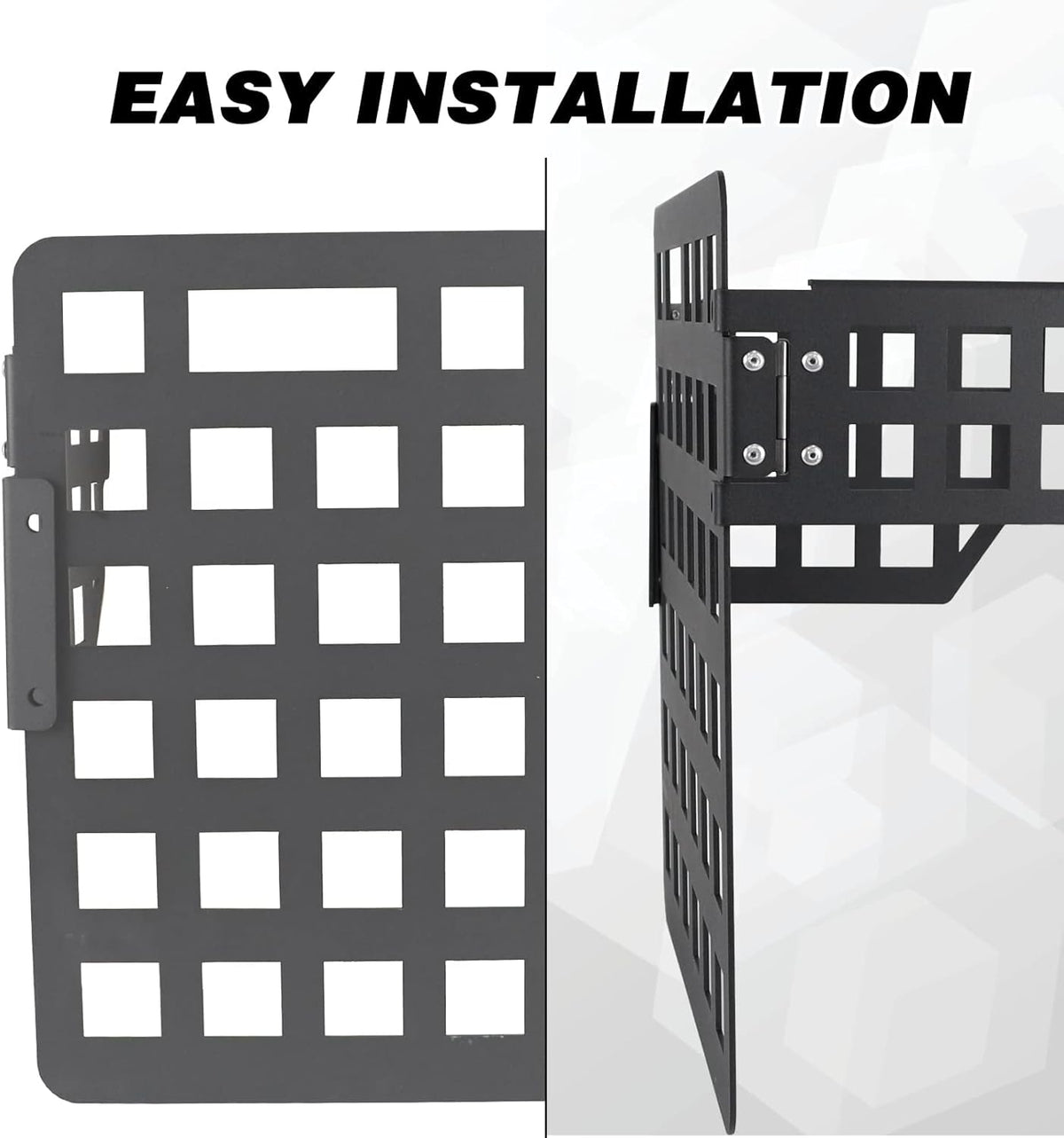 Rear Cargo Storage Rack Shelf Metal Trunk Organizer for Jeep Wrangler JK Unlimited 4-Door 2007-2018 Right Side U2099