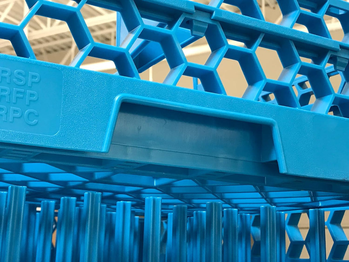 9-Compartment Glass Rack with 3 Extenders, Blue, Pack of 2 J308471
