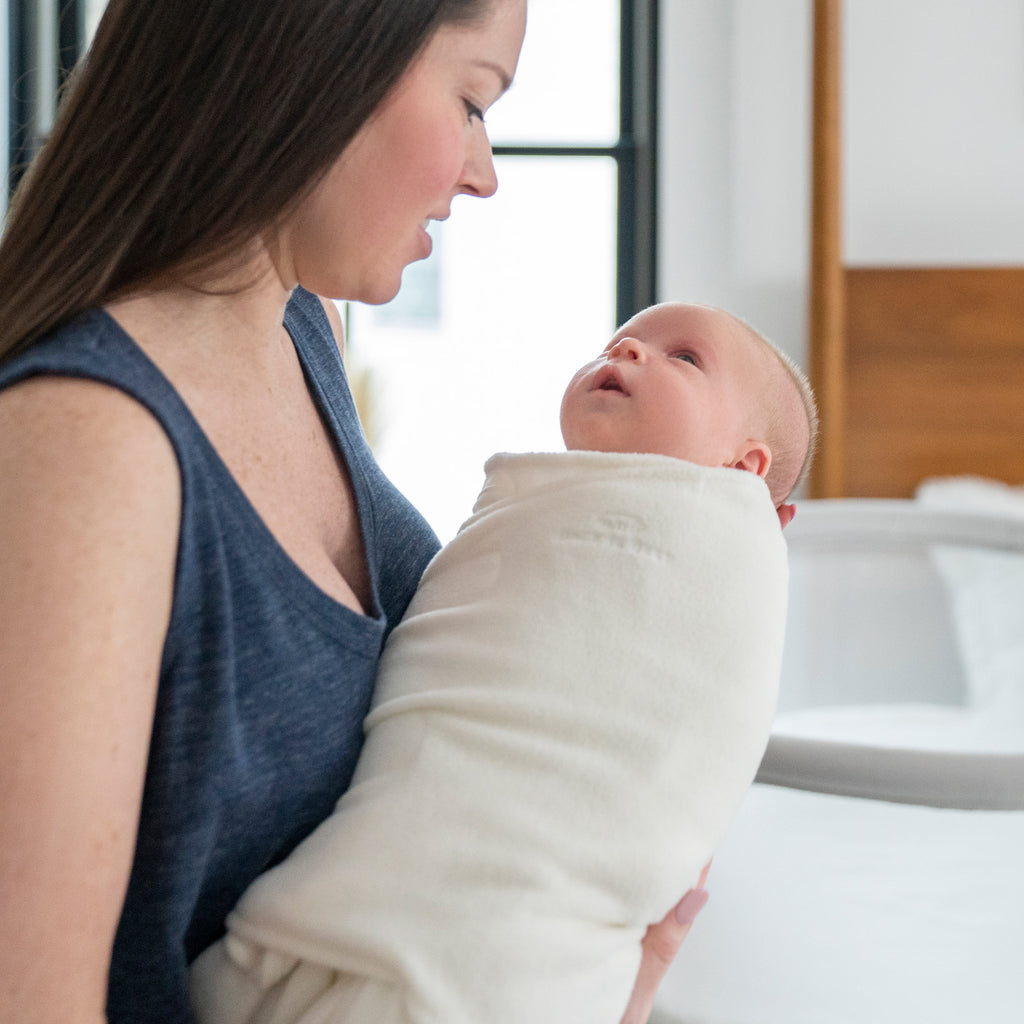 Micro-Fleece Sleepsack Swaddle, Cream, Small V690
