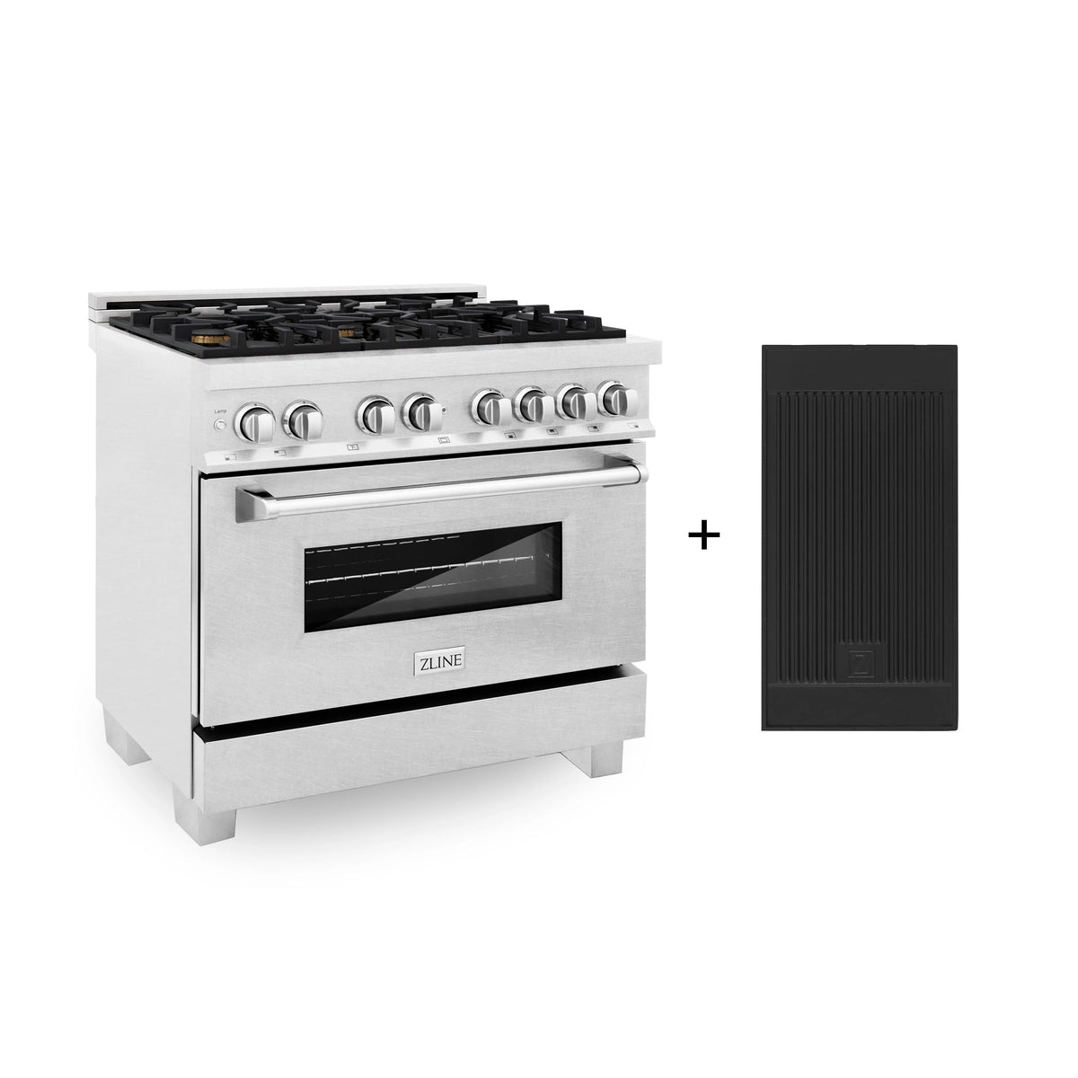 36 4.6 cu. ft. Gas Burner Electric Oven with Griddle Stainless Steel Z71130