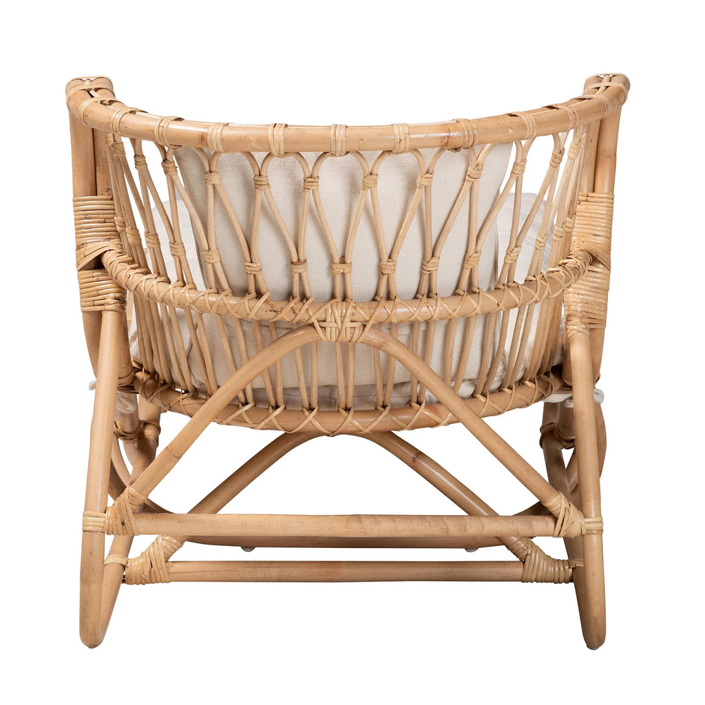 Natural Brown Rattan Chaise S966073