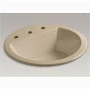 Drop-In Round Bathroom Sink with Overflow R570