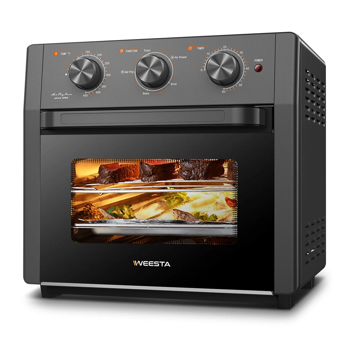 1300W 20Qt Air Fryer Toaster Oven Combo with Non Stick Basket A640559