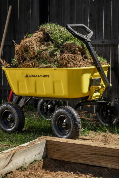 8 Cu. Ft. Steel Dump Cart, 1200 lbs. Capacity V556