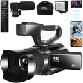 4K 48MP 60FPS Touch Screen Camcorder with Microphone Q6206