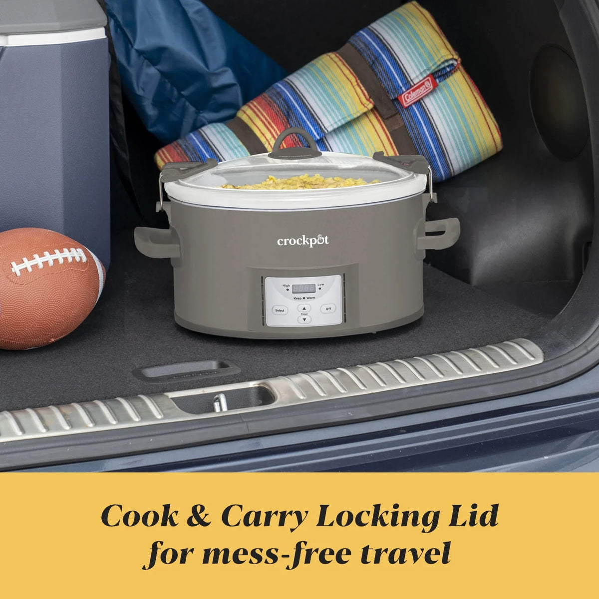 7-Quart Programmable Slow Cooker, Grey X381406