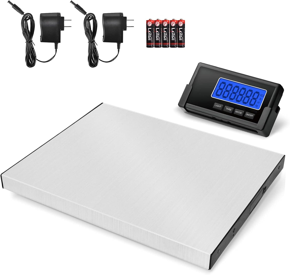 397lb Heavy Duty Postal Scale Stainless Steel with Wireless Displays, Pack of 2 Y508991