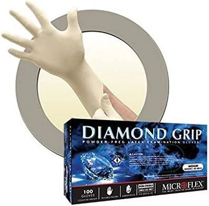 Latex Examination Glove Large White 100pcs 5 Pack P8849