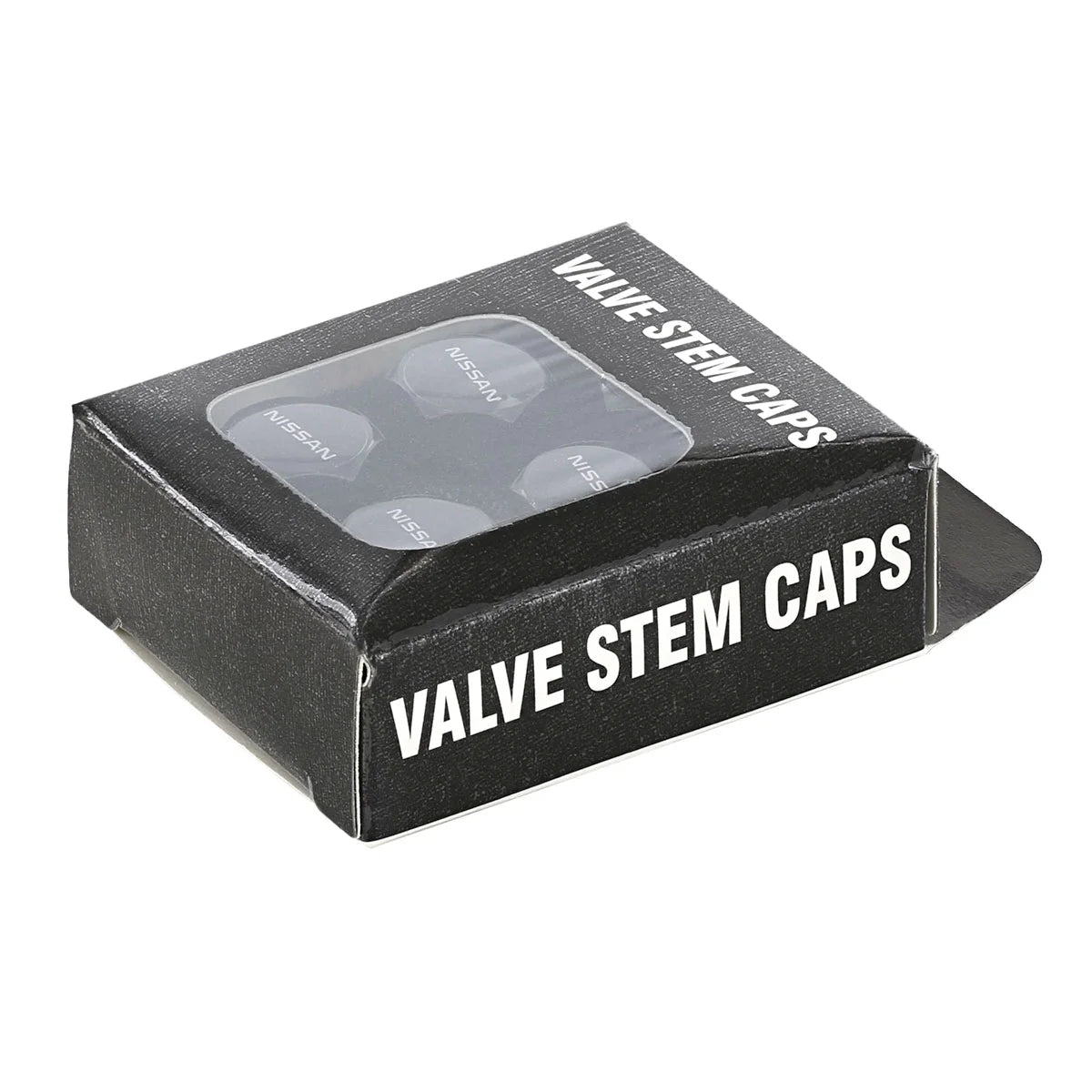 Black Tire Valve Caps Set N1833