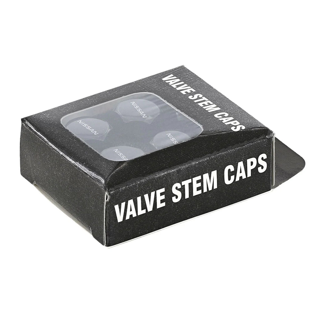 Black Tire Valve Caps Set F4094