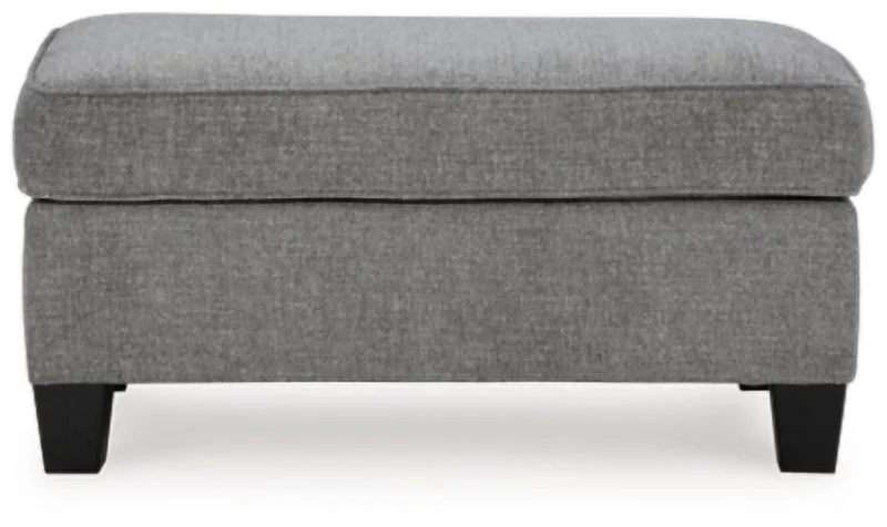 Chenille Smoke Ottoman B3970