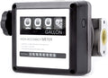 Mechanical Fuel Flow Meter 7-20 GPM 4-Digital Batch Display U11353