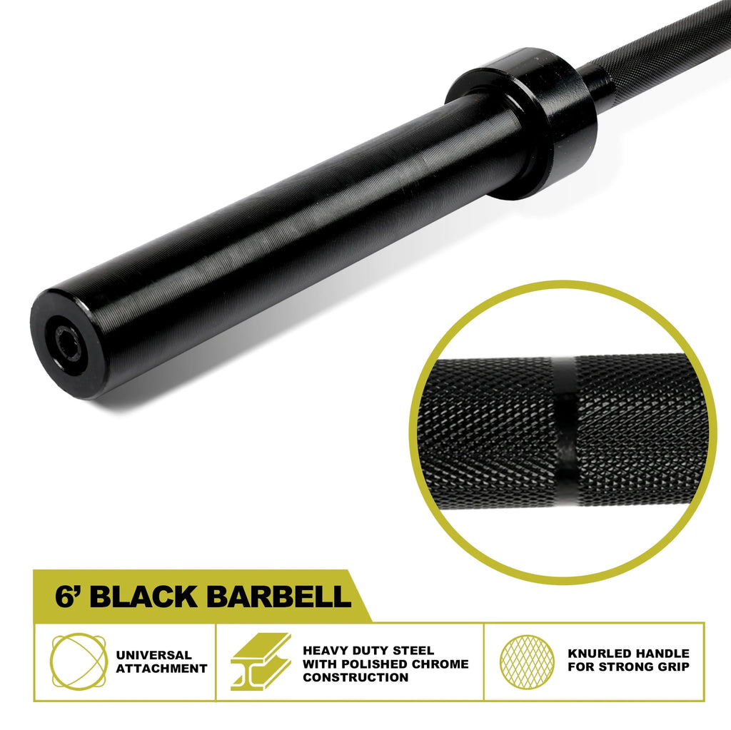 2-Inch Olympic Barbell Weight Bar 7ft 700-Pound Capacity O669168