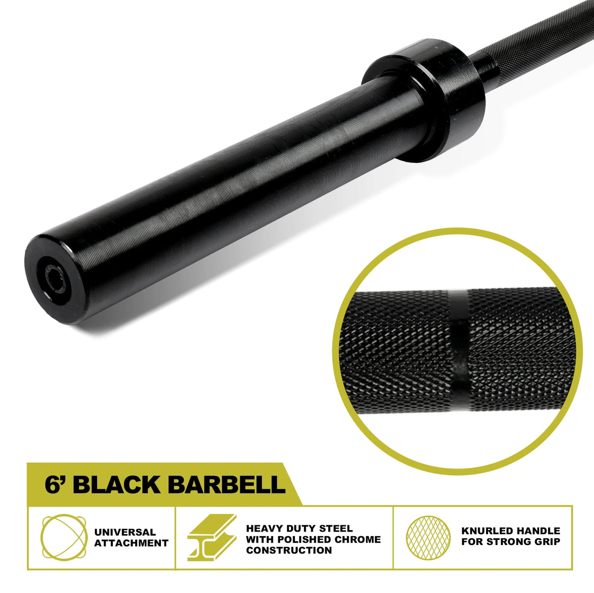 2-Inch Olympic Barbell Weight Bar 7ft 700-Pound Capacity O669168