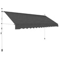 Manual Retractable Awning 137.8" Anthracite Y2457
