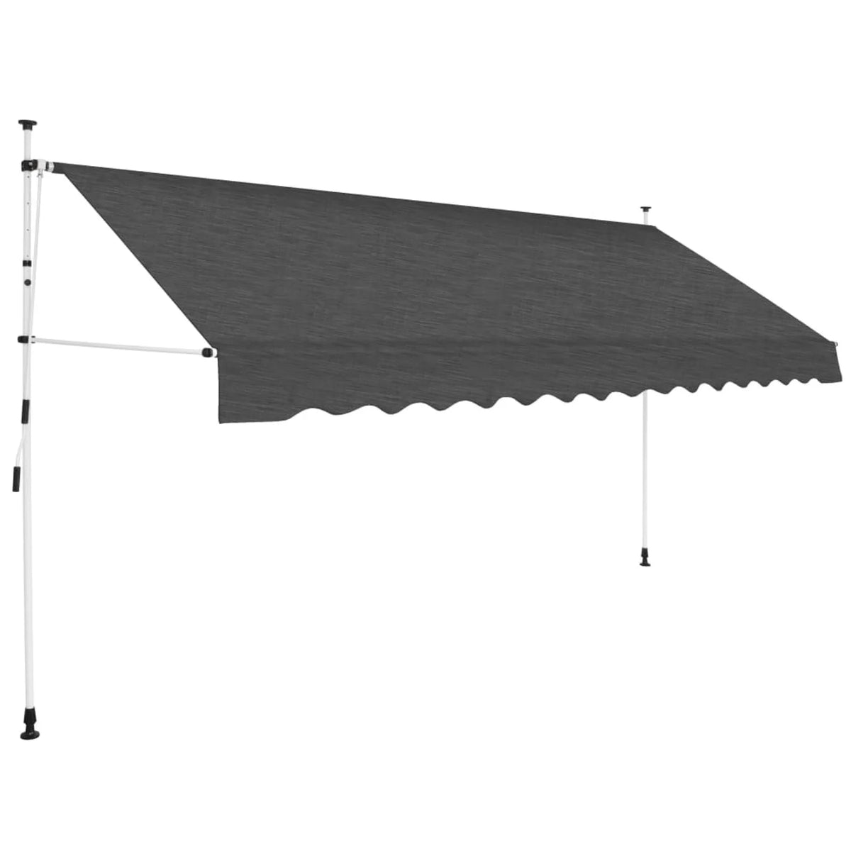 Manual Retractable Awning 137.8" Anthracite Y2457