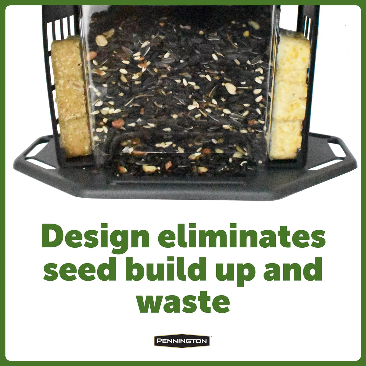 Gray Recycled Resin Wild Bird Hopper Feeder 5 lb. Capacity, 2 Pack O584