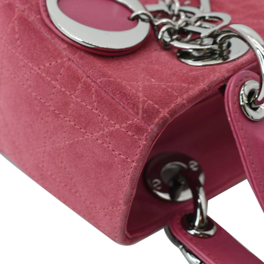 Pre-owned Pink Suede Tote Bag S900