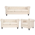 3 Piece Living Room Set with Sofa Loveseat and Accent Chair J60114