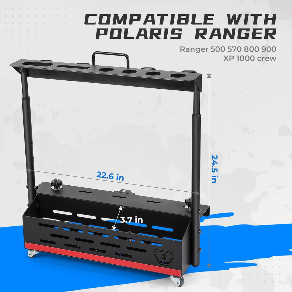 Aluminum Bed Storage Rack with Wheels W66700