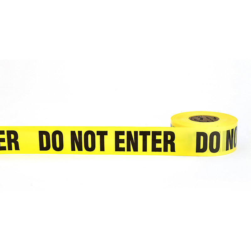 Yellow Barricade Tape, 3mil, 3x22 x 1000&, Pack of 10 N1464